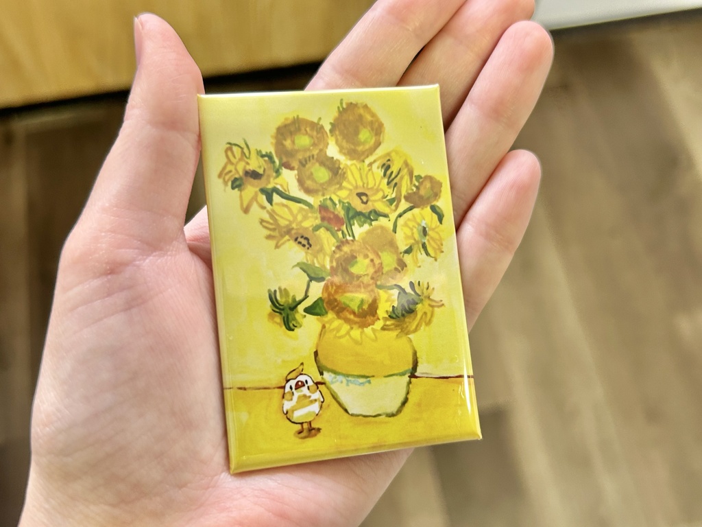 キンカ名画【マグネット缶バッジ】