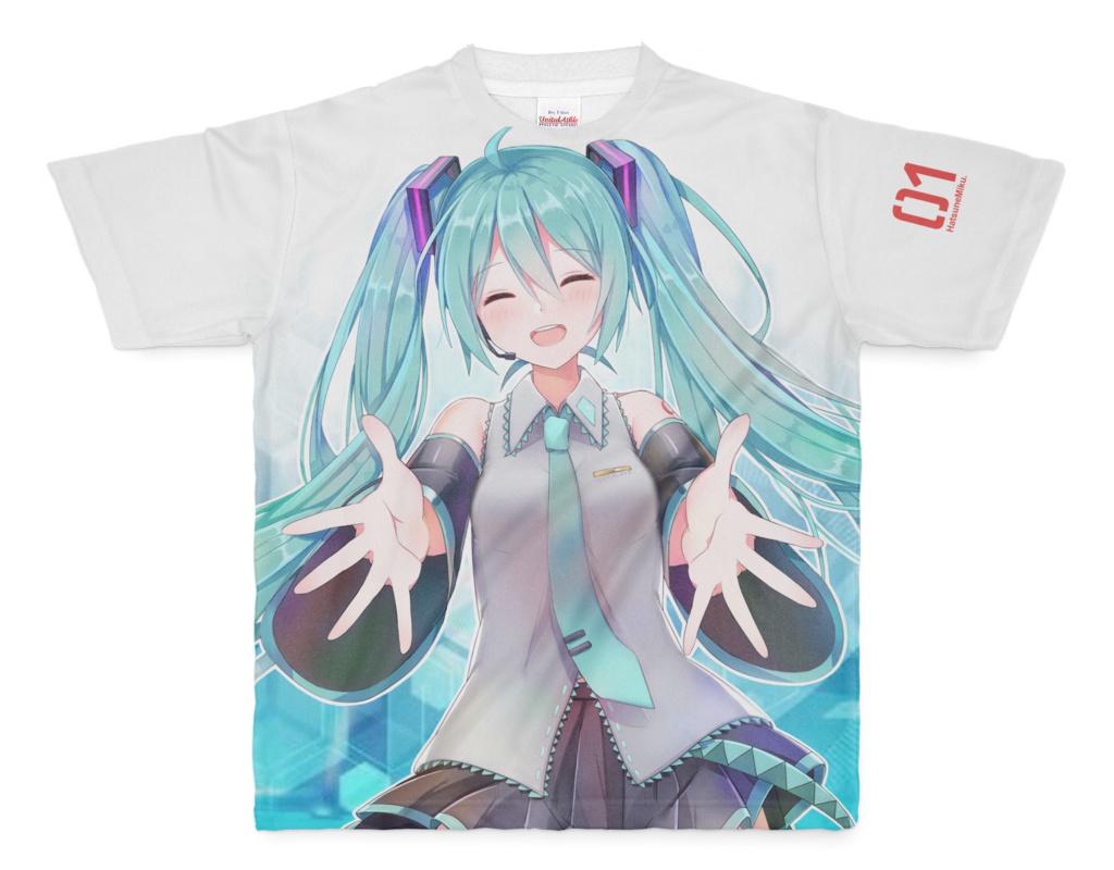 抱きミクTシャツ
