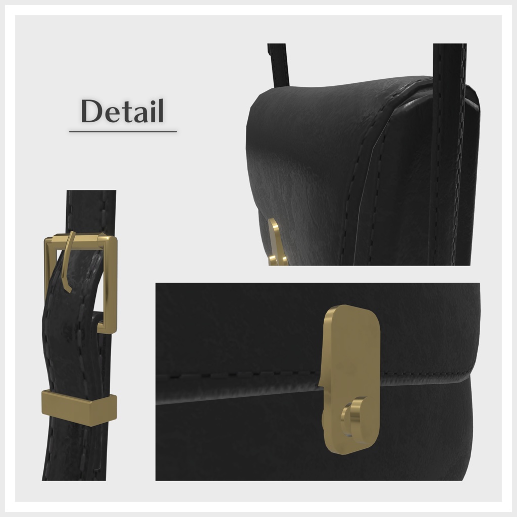 【VRChat】大人のショルダーバッグ【PB対応】