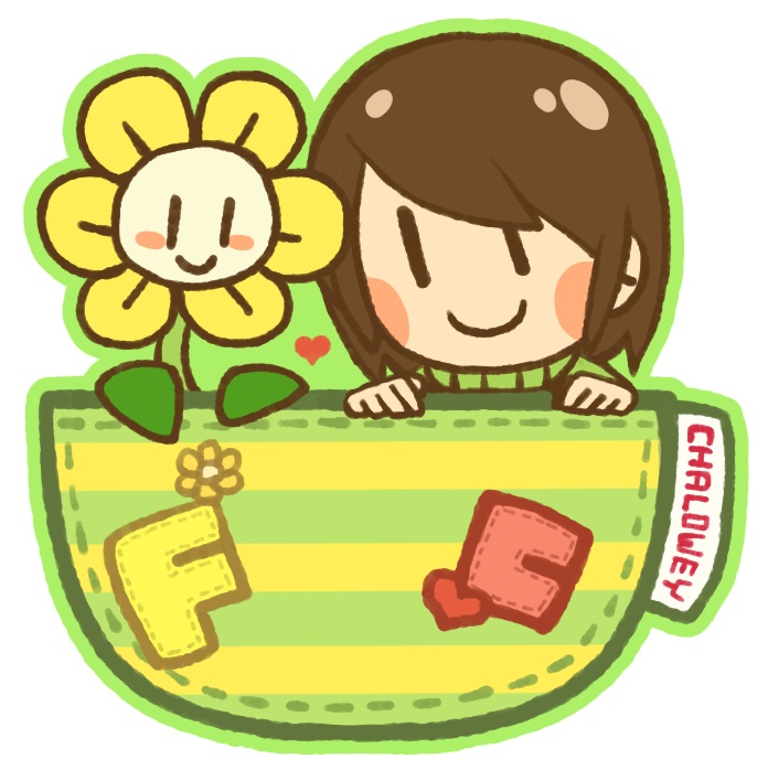キャラとフラウィ アクリルキーホルダー
