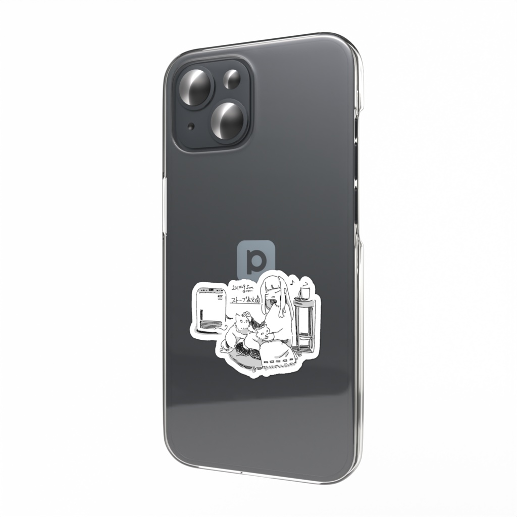 スマホステッカー：ストーブ点火