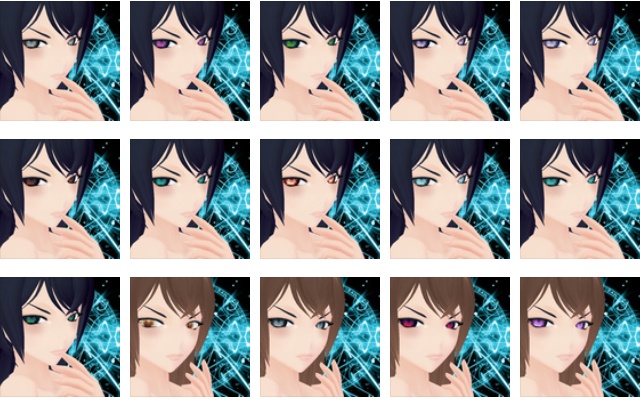 16 colours (witch eye texture) // [ 魔女 ] の目のテクスチャ 