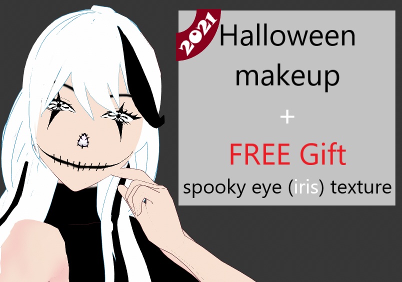 Halloween makeup and contact lenses