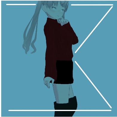 Winter - Fashionable knitted outfit.