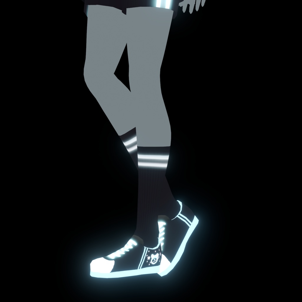 Glowing & matt Gamer girl outfit