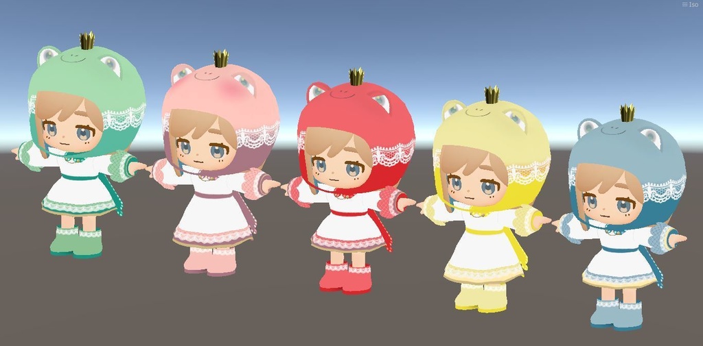 【ちまこぞく専用】けろけろかえるのドレス