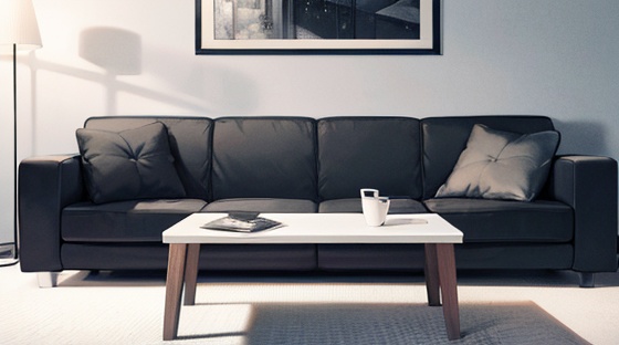 【無料あり】白黒メインの部屋 前景素材