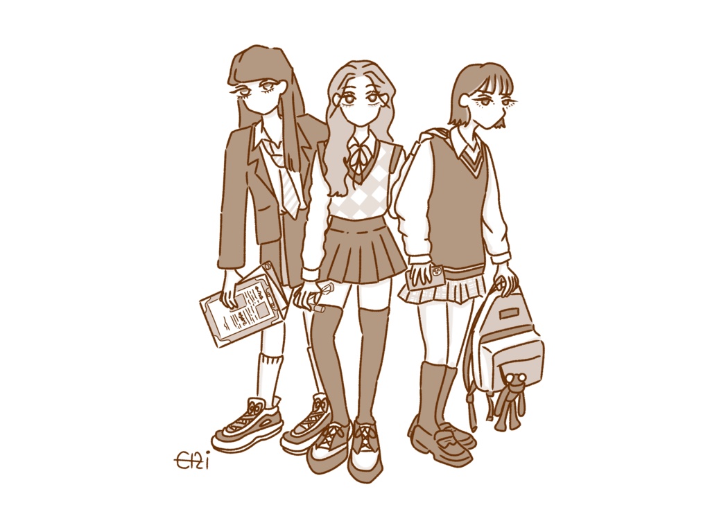 High school girls