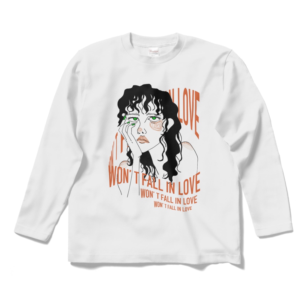 ロングスリーブTシャツwon't fall in love