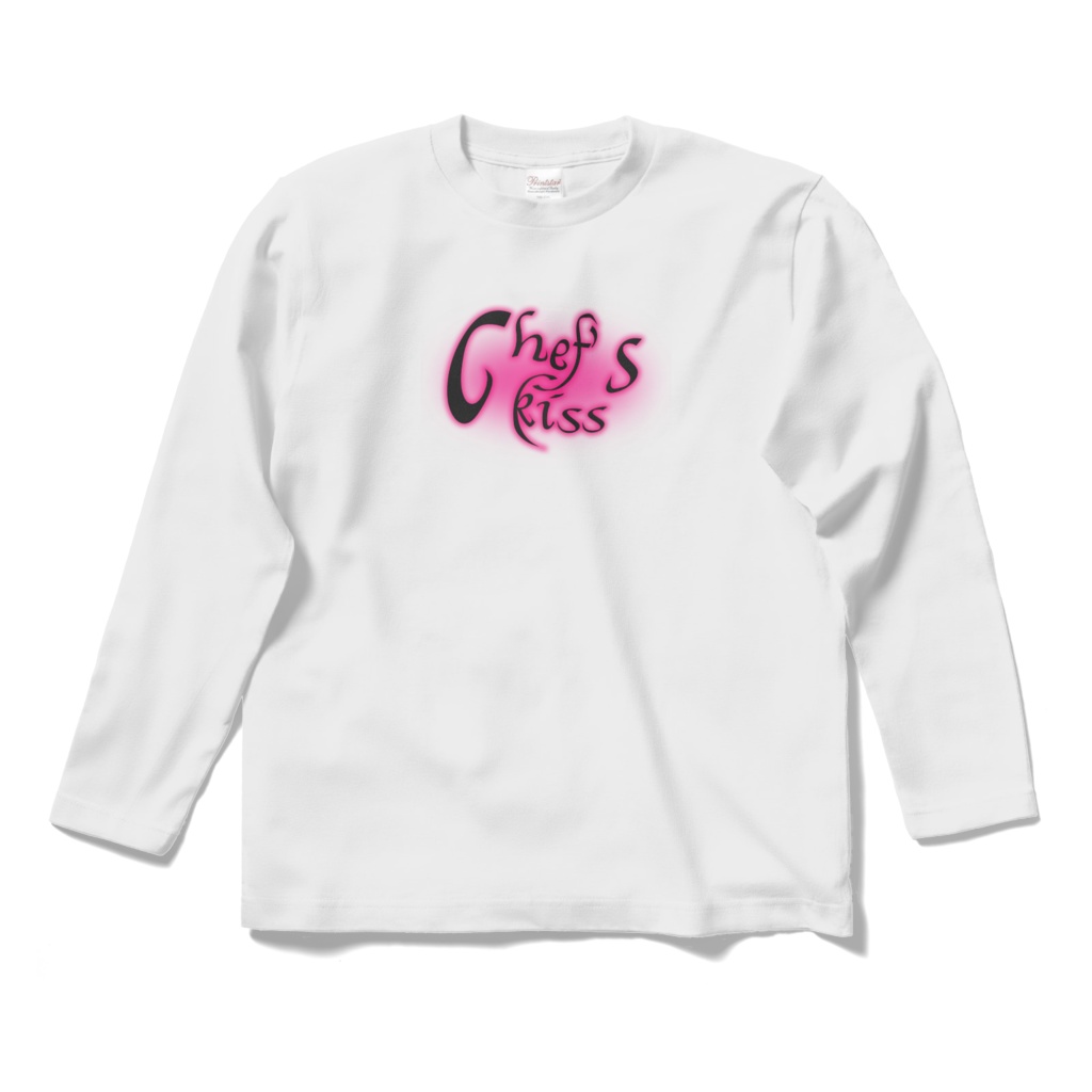chef's kiss ロングスリーブTシャツ pink
