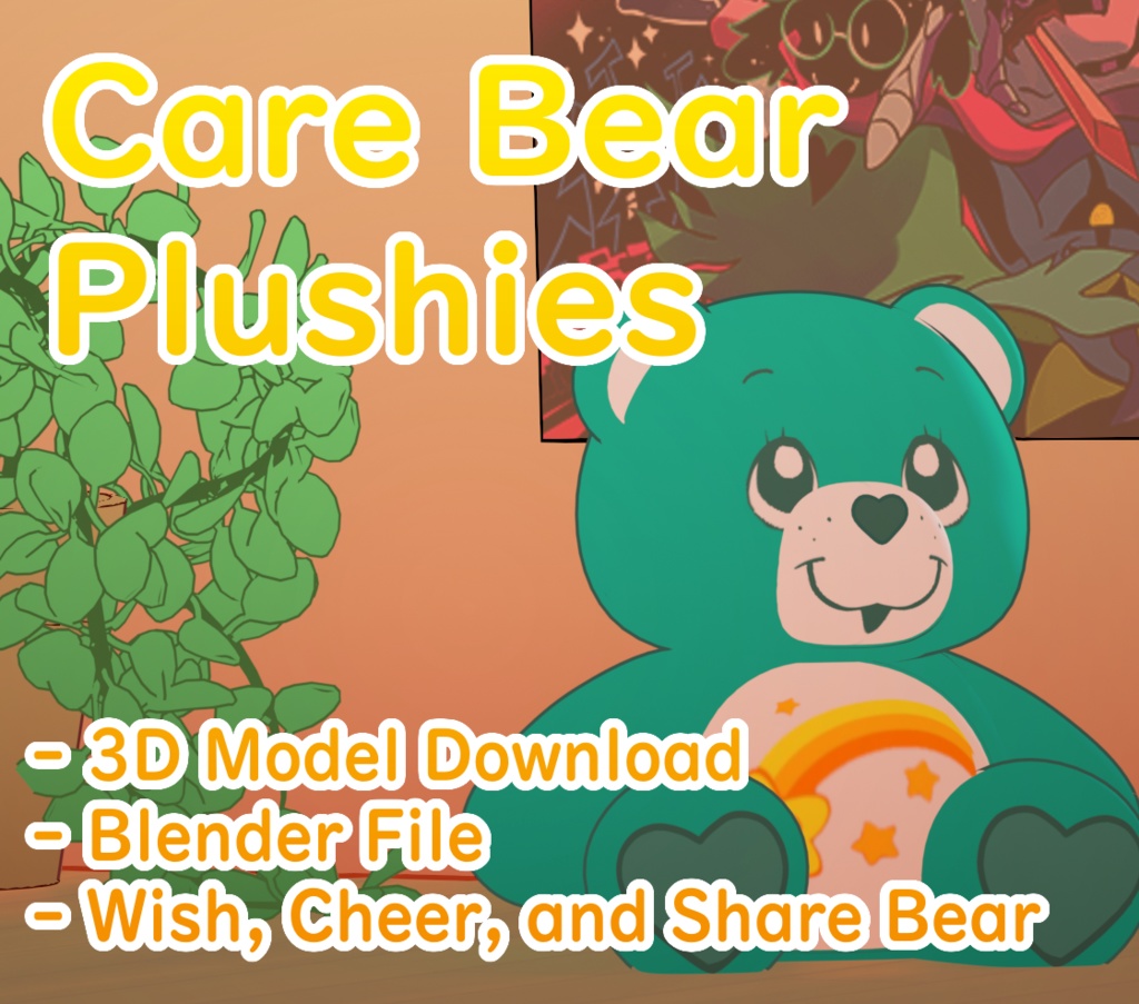 CareBear Plush 3D Models