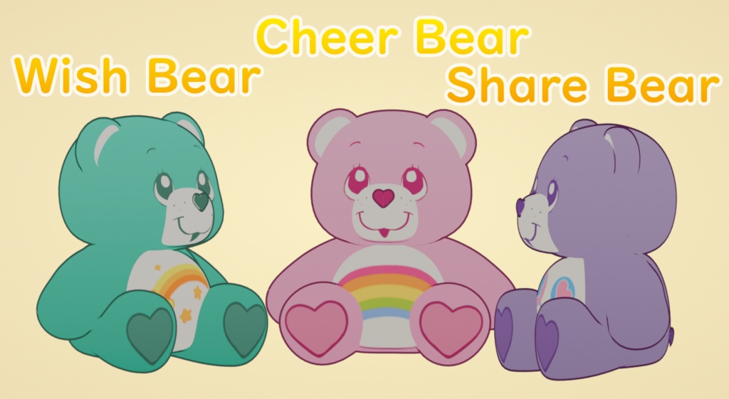 CareBear Plush 3D Models