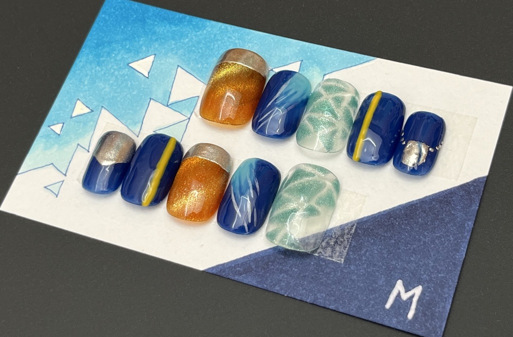 【無期迷都】概念ネイルチップ 辰砂