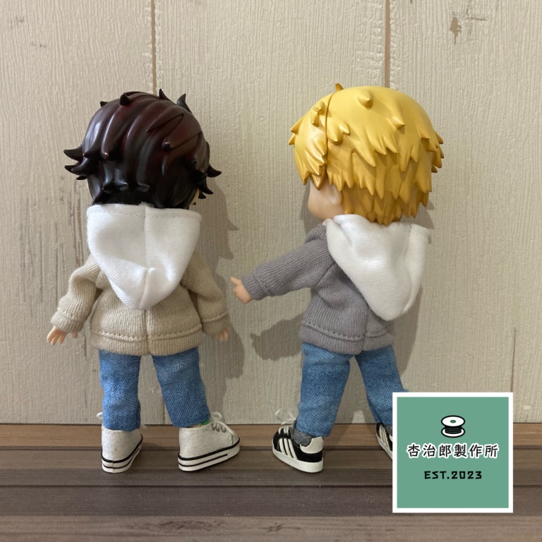 AWAKEフードパーカー&ダメージデニム