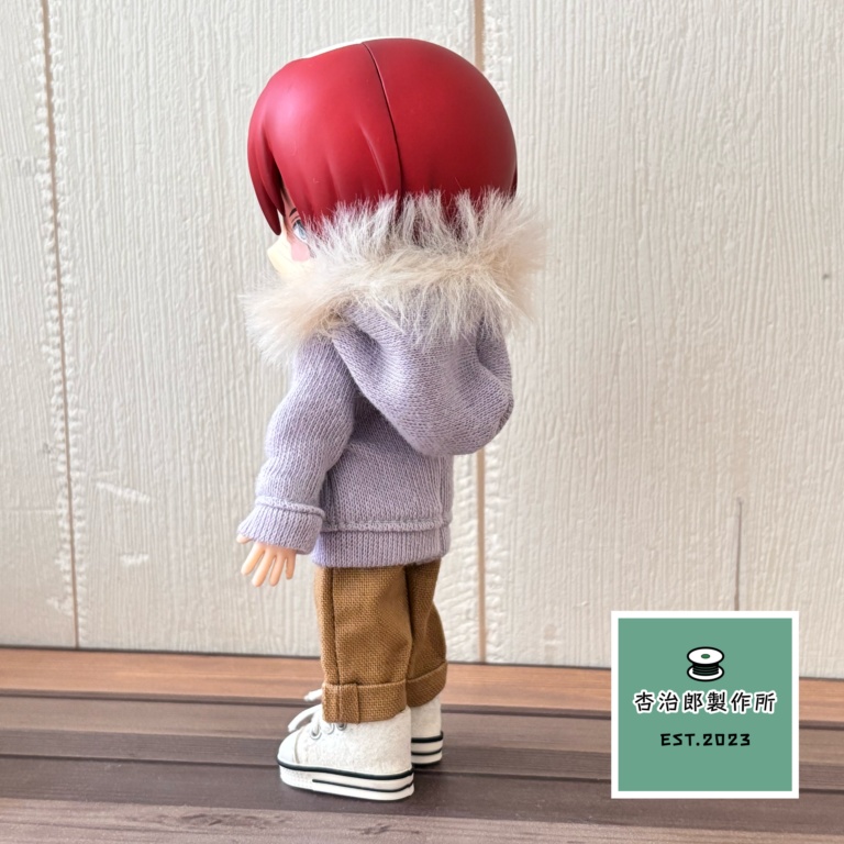 スプリング!ファー付きトレーナー&ストレートワイドパンツ