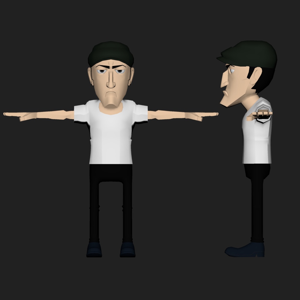 ハンチング帽の男