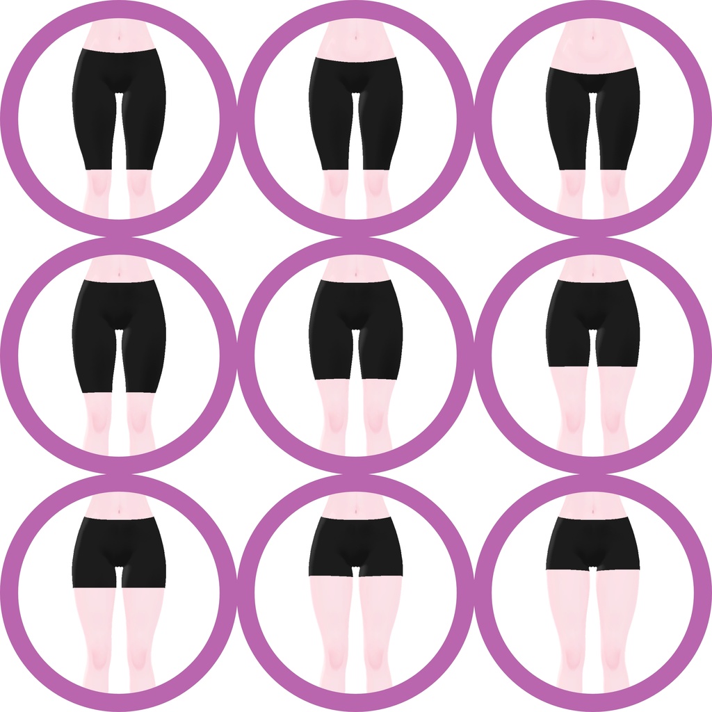 chocolat,chiffon,lime,plum underpants/9shape keys