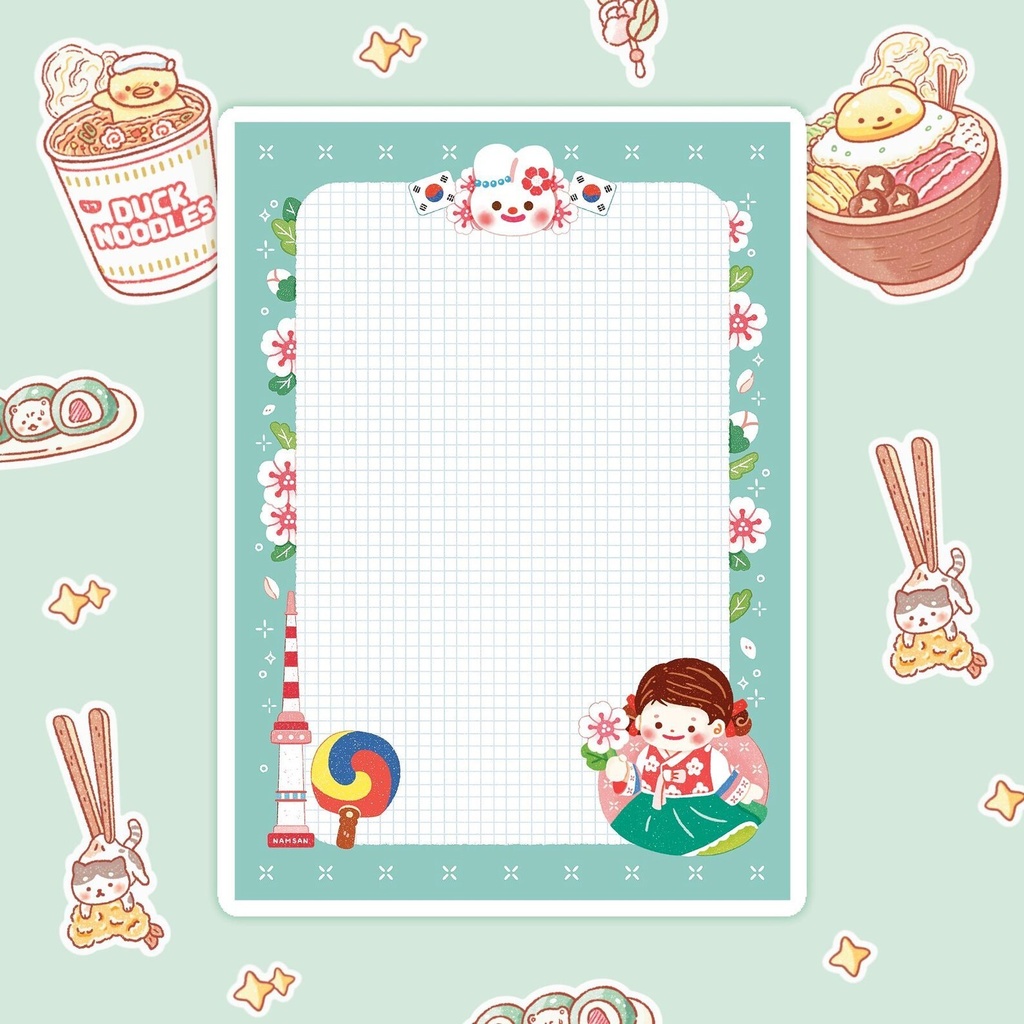 ⭐️セール⭐️【I Love Korea メモ帳】韓国文具・手帳デコ