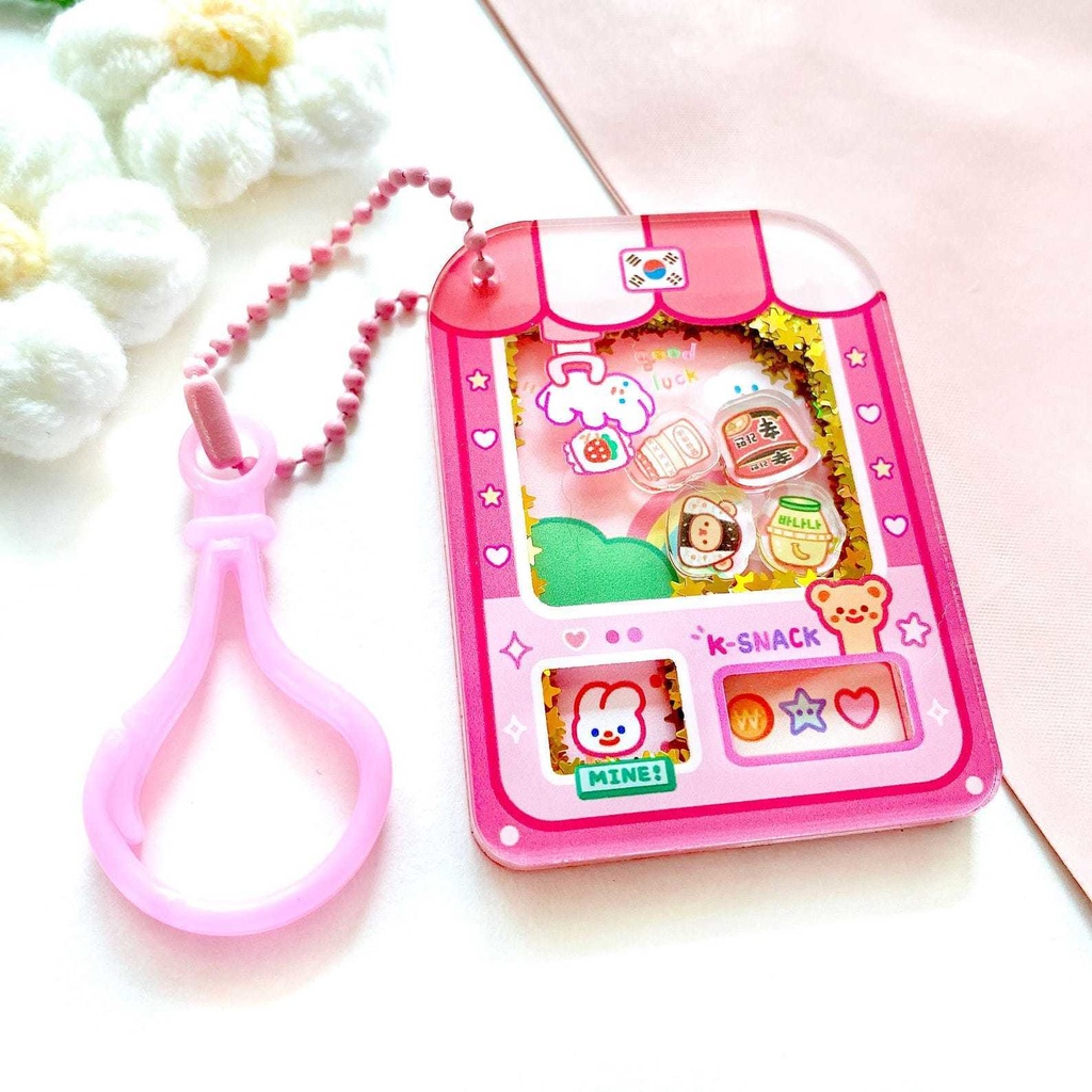 【韓国スナッククレーンゲーム】 シェイカーキーホルダー・アクリルキーホルダー・韓国雑貨