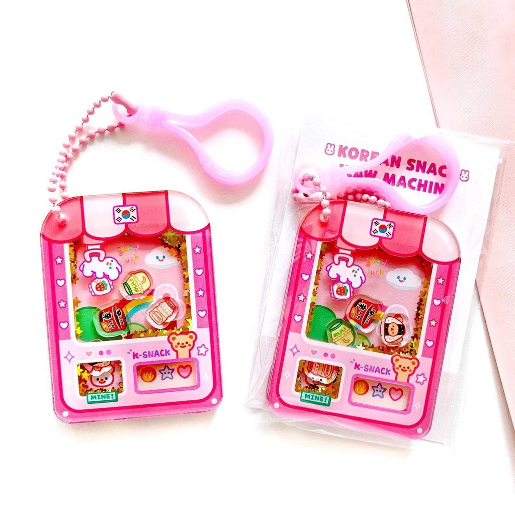 【韓国スナッククレーンゲーム】 シェイカーキーホルダー・アクリルキーホルダー・韓国雑貨