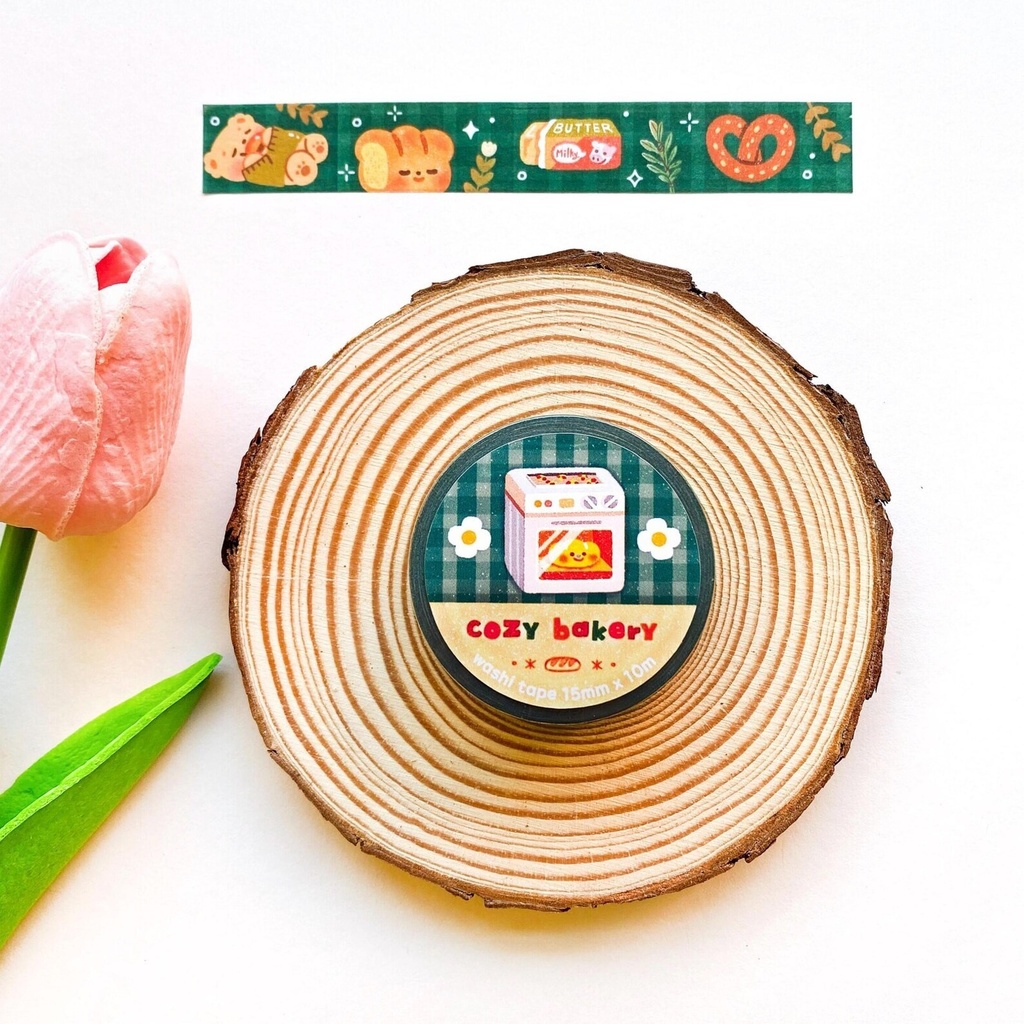 【コジーベーカリーマスキングテープ】 韓国文具・可愛いシール