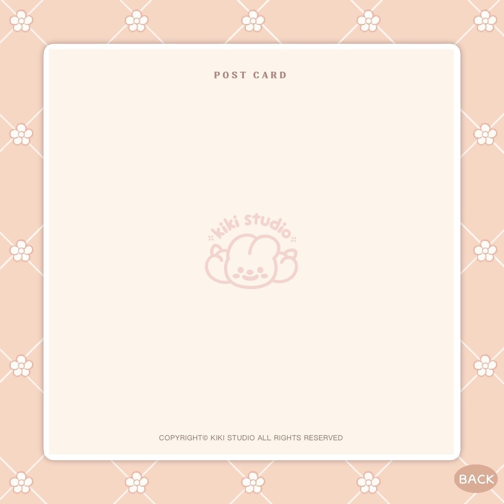 【パンを焼く平穏なきのこの森ポストカード】 韓国文具・手帳デコ