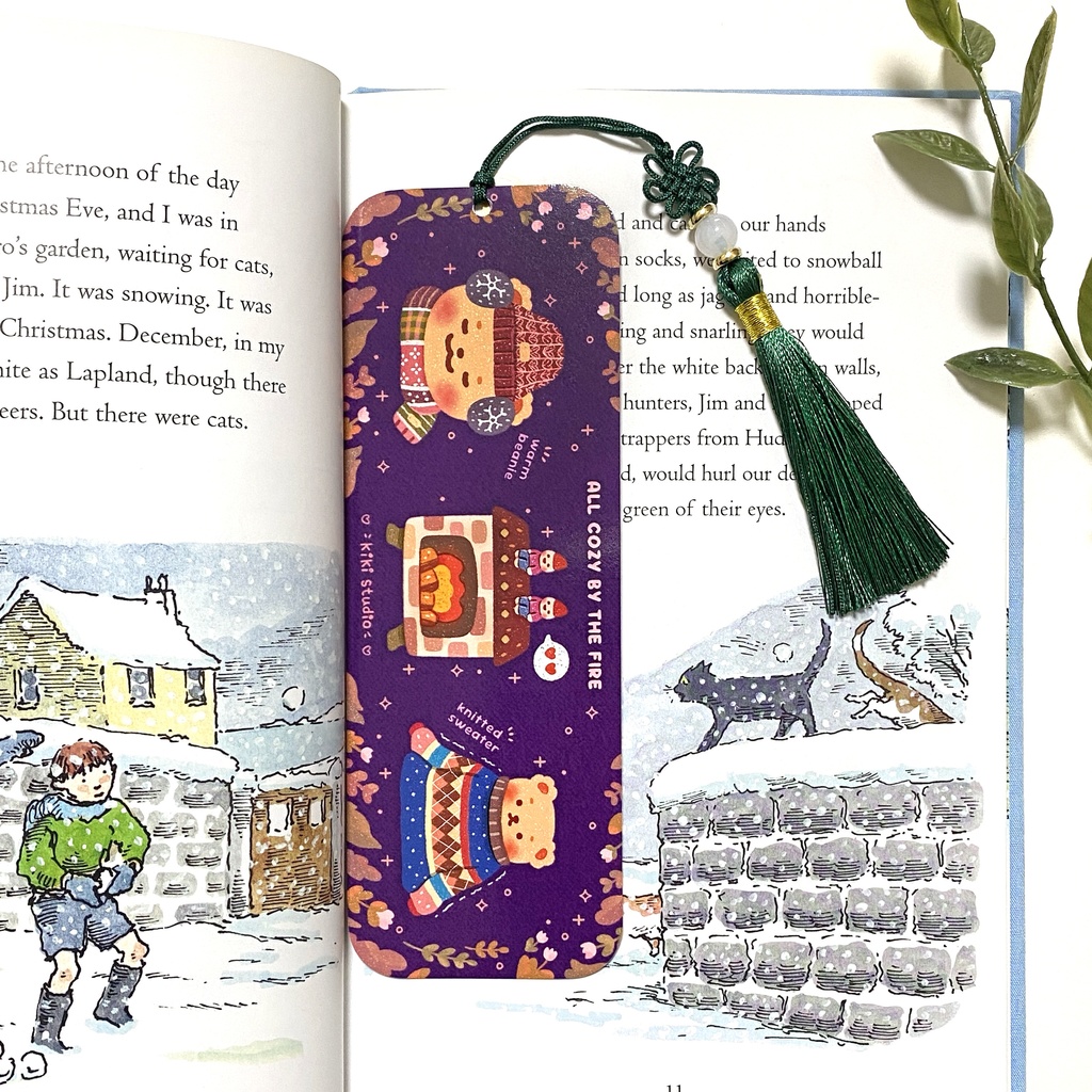 【ある冬の日ブックマーク】 両面デザイン, 韓国雑貨、韓国文具