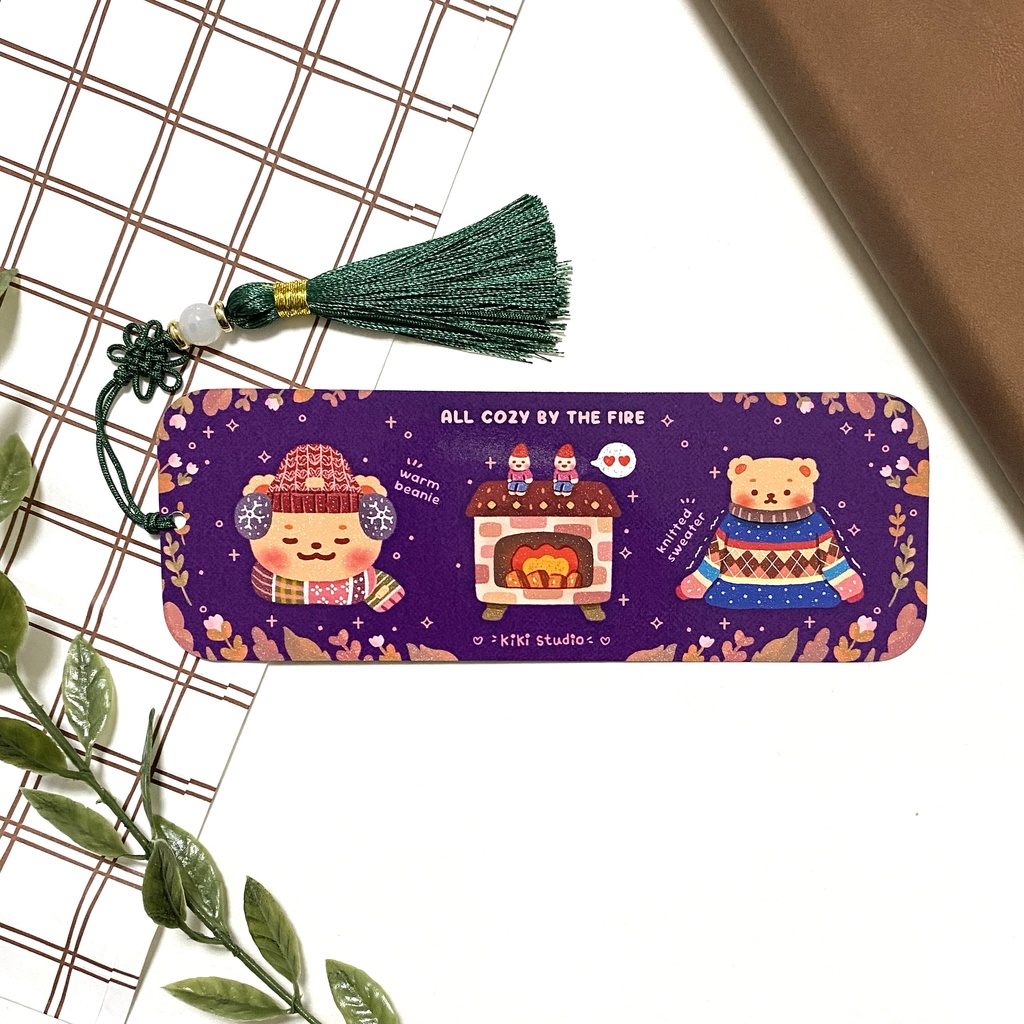 【ある冬の日ブックマーク】 両面デザイン, 韓国雑貨、韓国文具