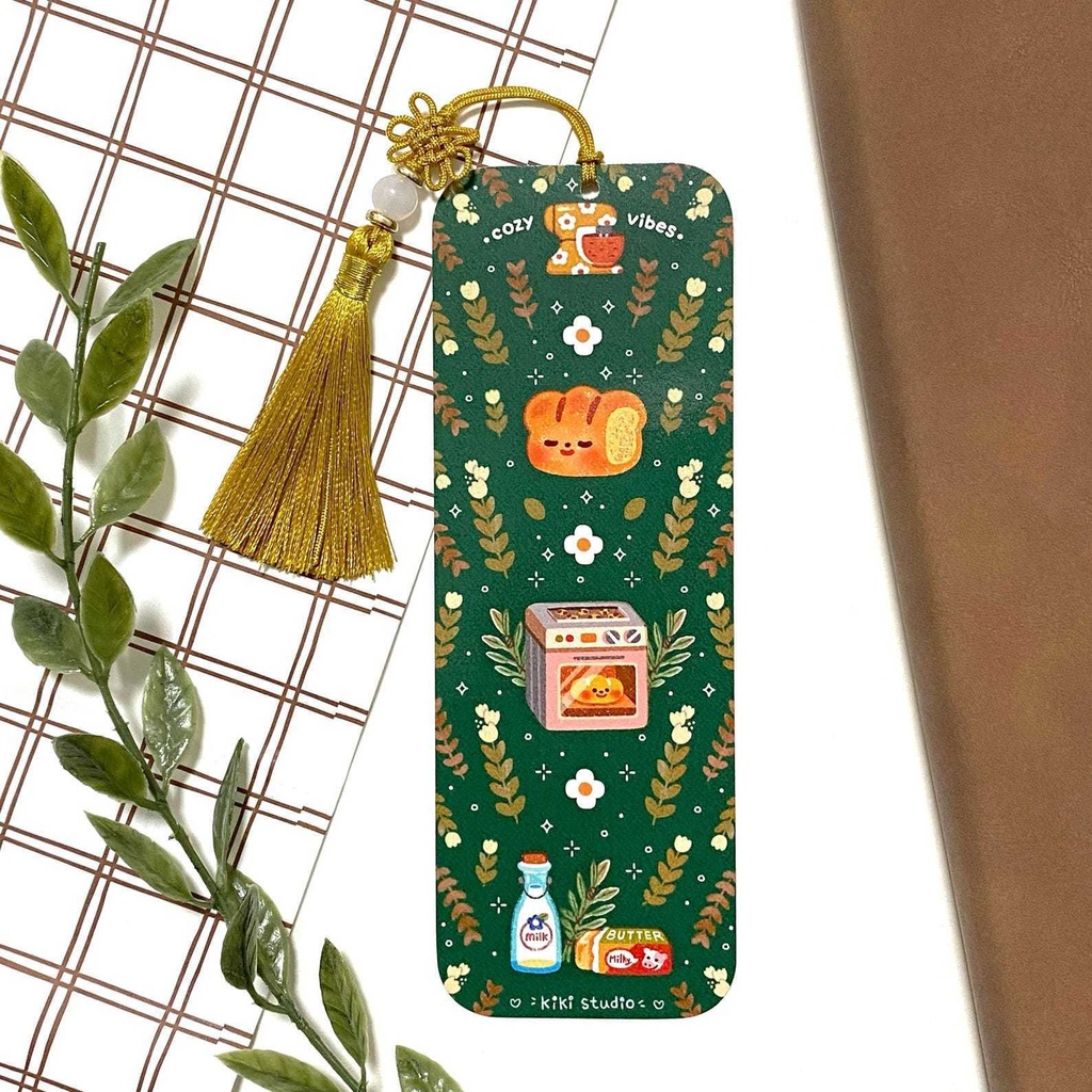 【コジーベーカリーブックマーク】 両面デザイン, 韓国雑貨、韓国文具