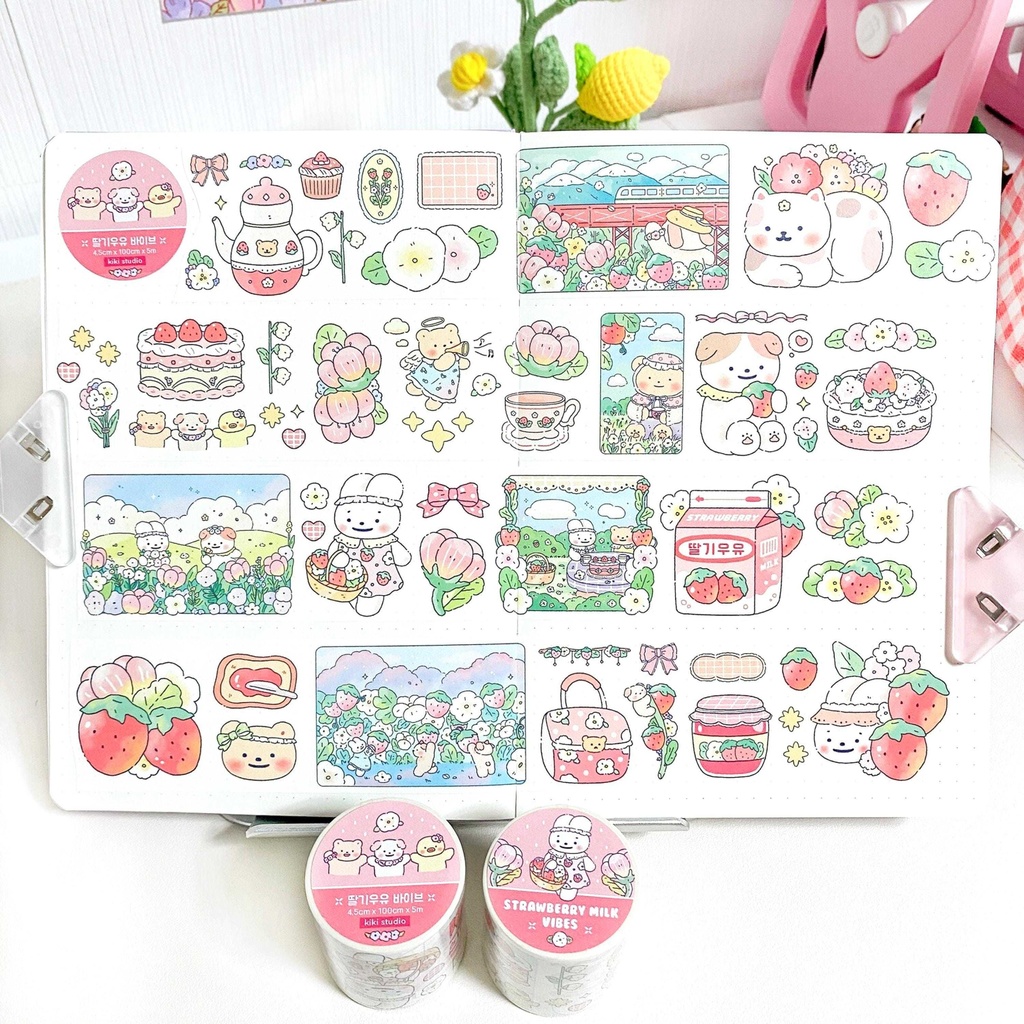 【3種類のマスキングテープセット】 韓国文具・手帳デコ