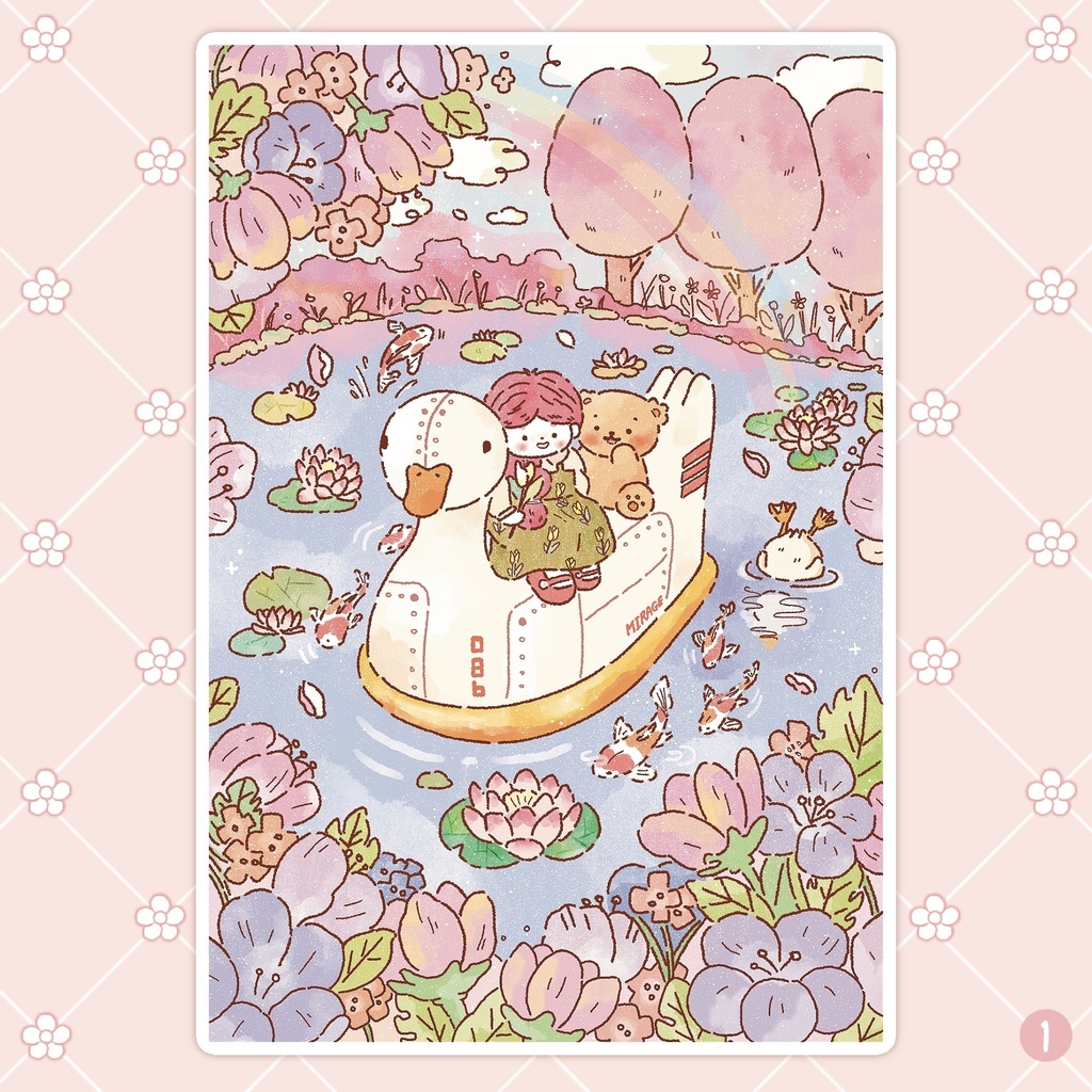 【6種類のポストカードセット】 韓国文具・手帳デコ