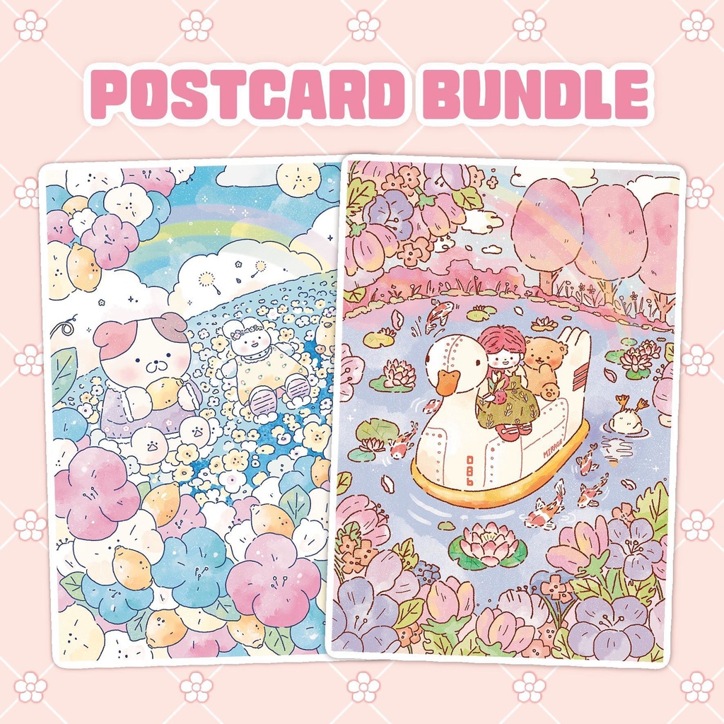 【6種類のポストカードセット】 韓国文具・手帳デコ