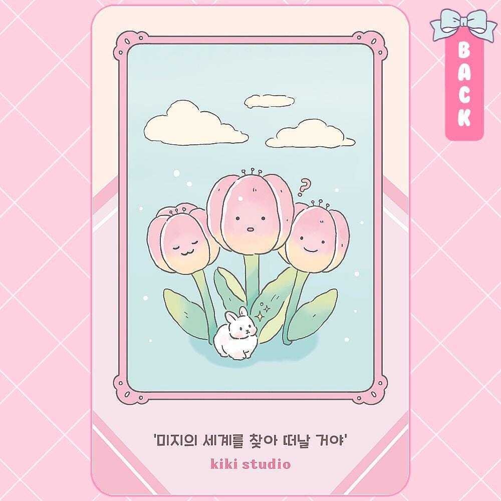 【うさぎの夢 フォトカード】韓国文具・手帳デコ