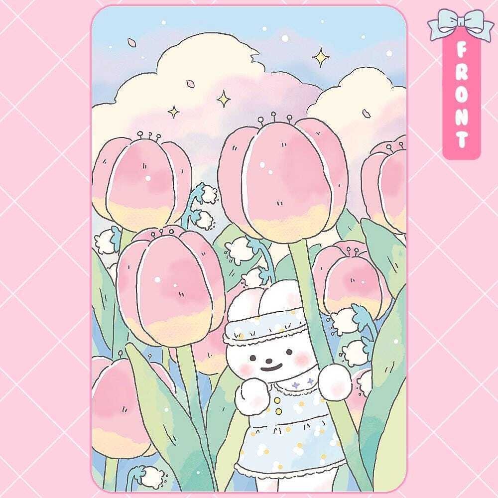【うさぎの夢 フォトカード】韓国文具・手帳デコ
