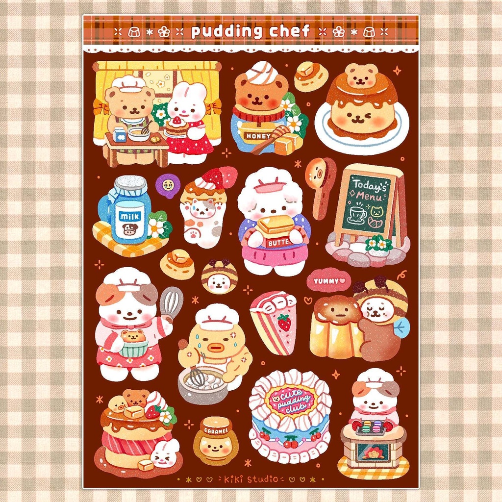 【プリンシェフ シールシール】韓国文具・手帳デコ
