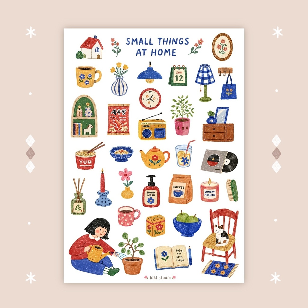【Small Things At Home シールシール】韓国文具・手帳デコ