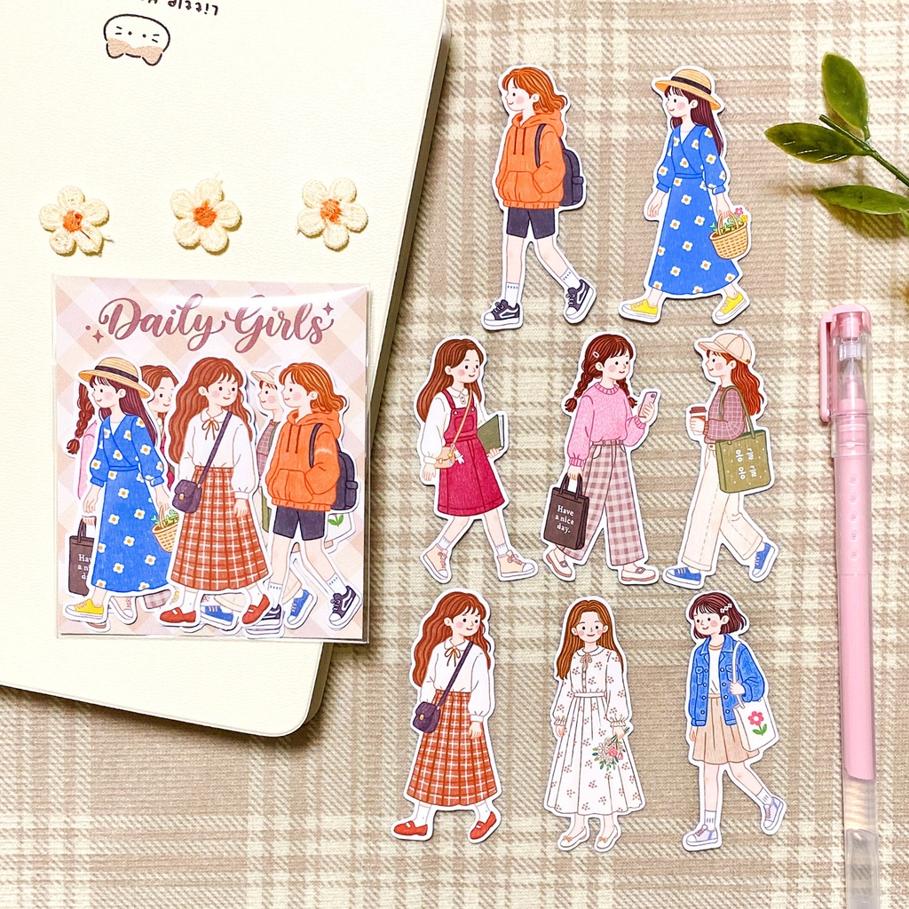 【Daily Girls フレークシール】韓国文具・手帳デコ