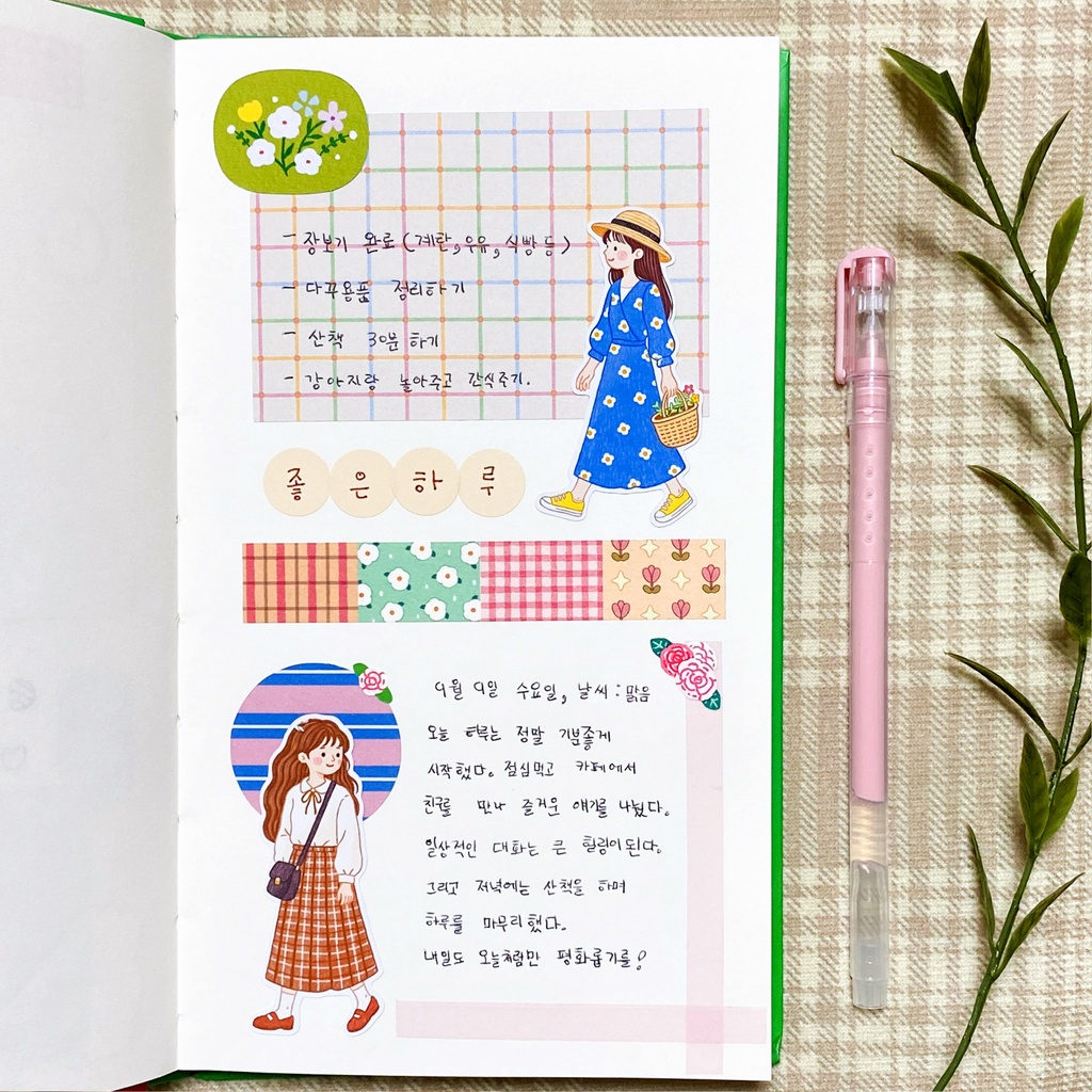 【Daily Girls フレークシール】韓国文具・手帳デコ