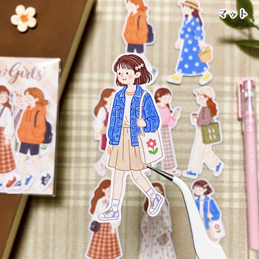 【Daily Girls フレークシール】韓国文具・手帳デコ