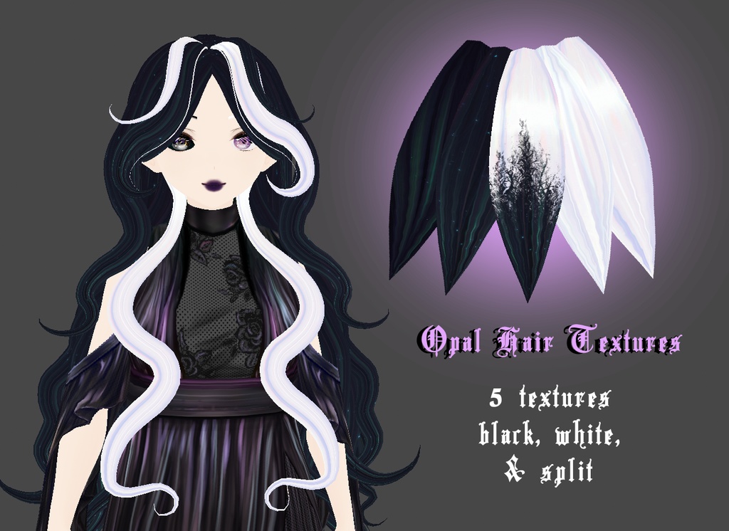 Opal Hair Textures