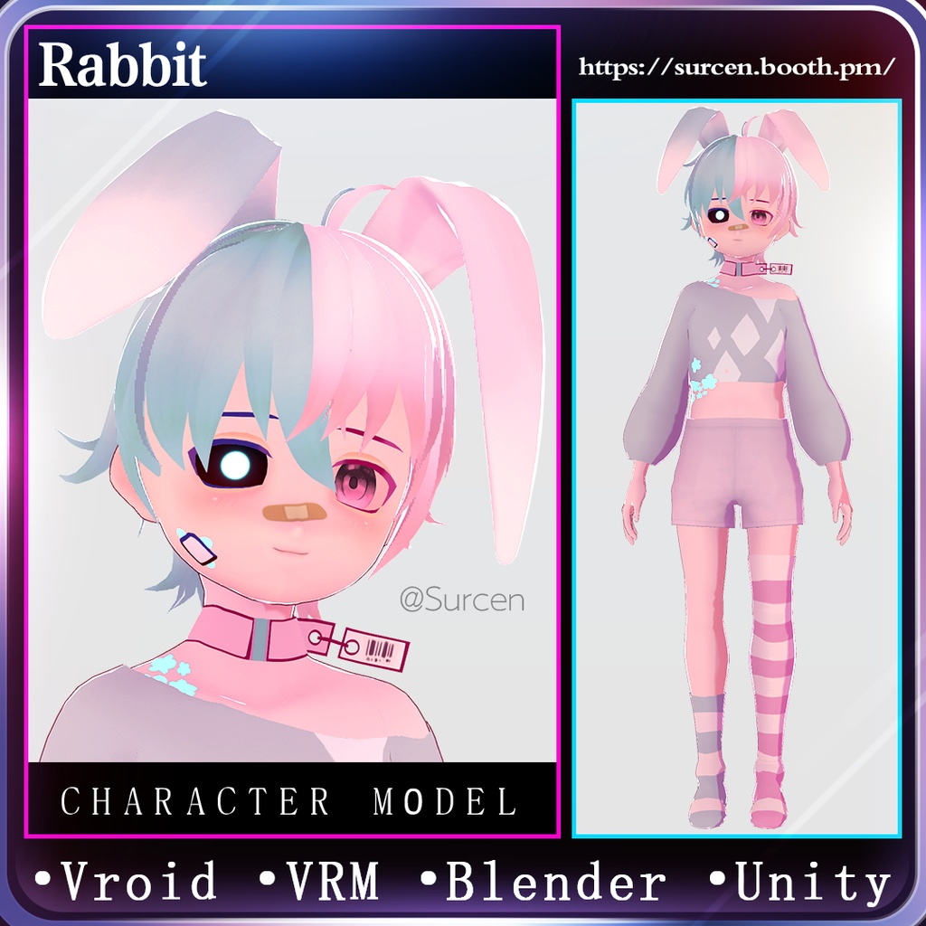 【Vroid/VRM】ショタうさぎ / Shota Rabbit / 正太兔叽