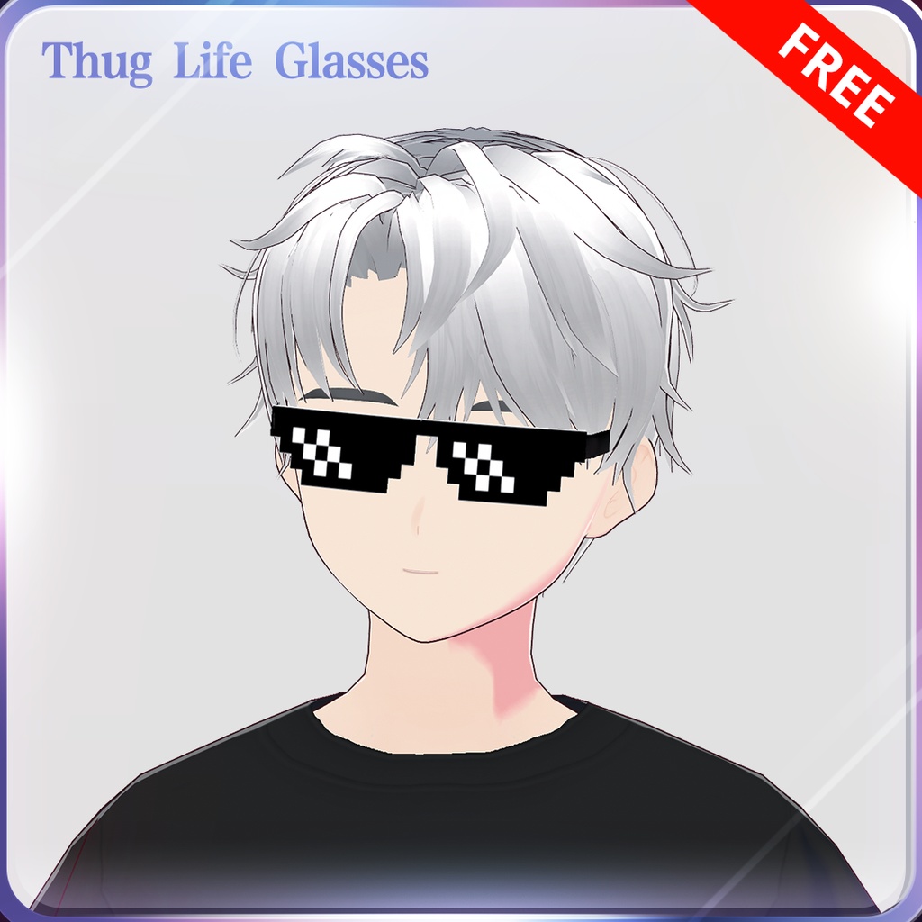 [无料][Vroid] Free Thug Life Glasses