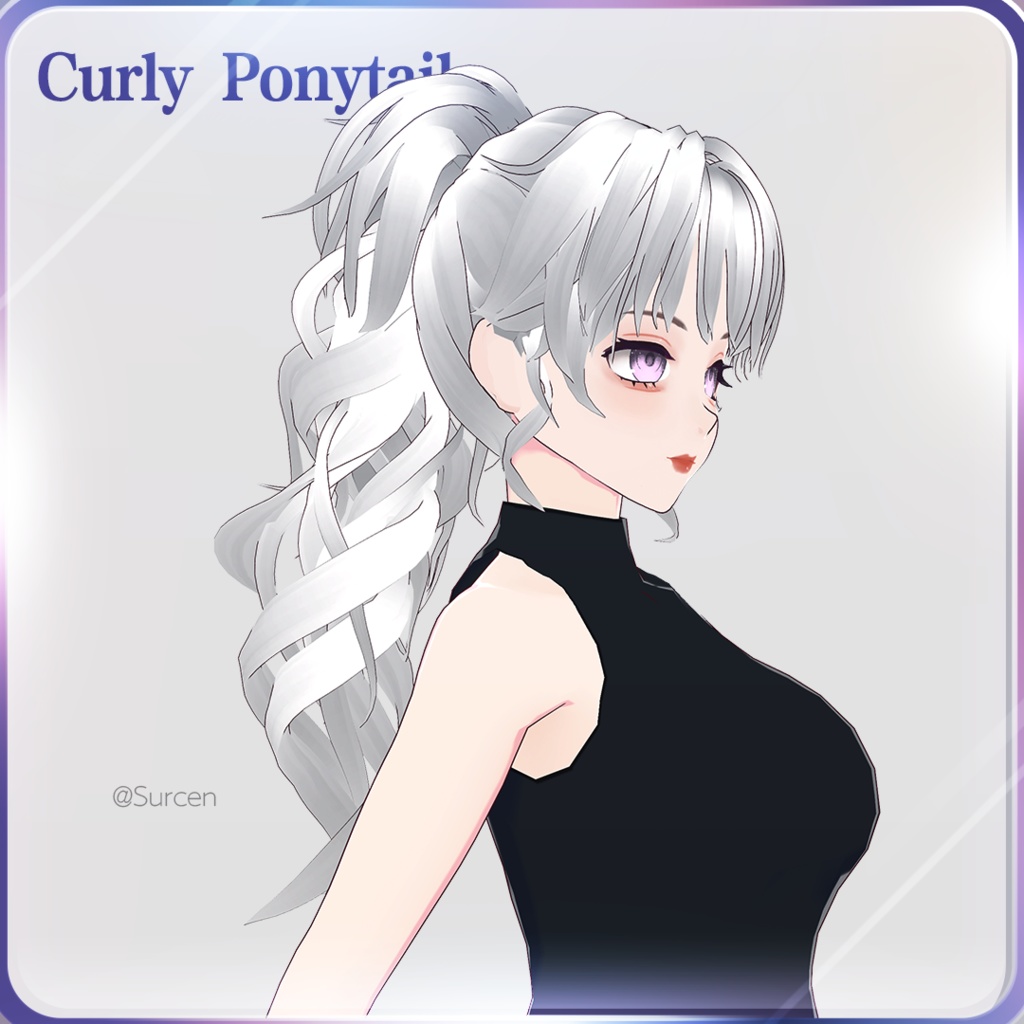 [Vroid] High Ponytail hair preset