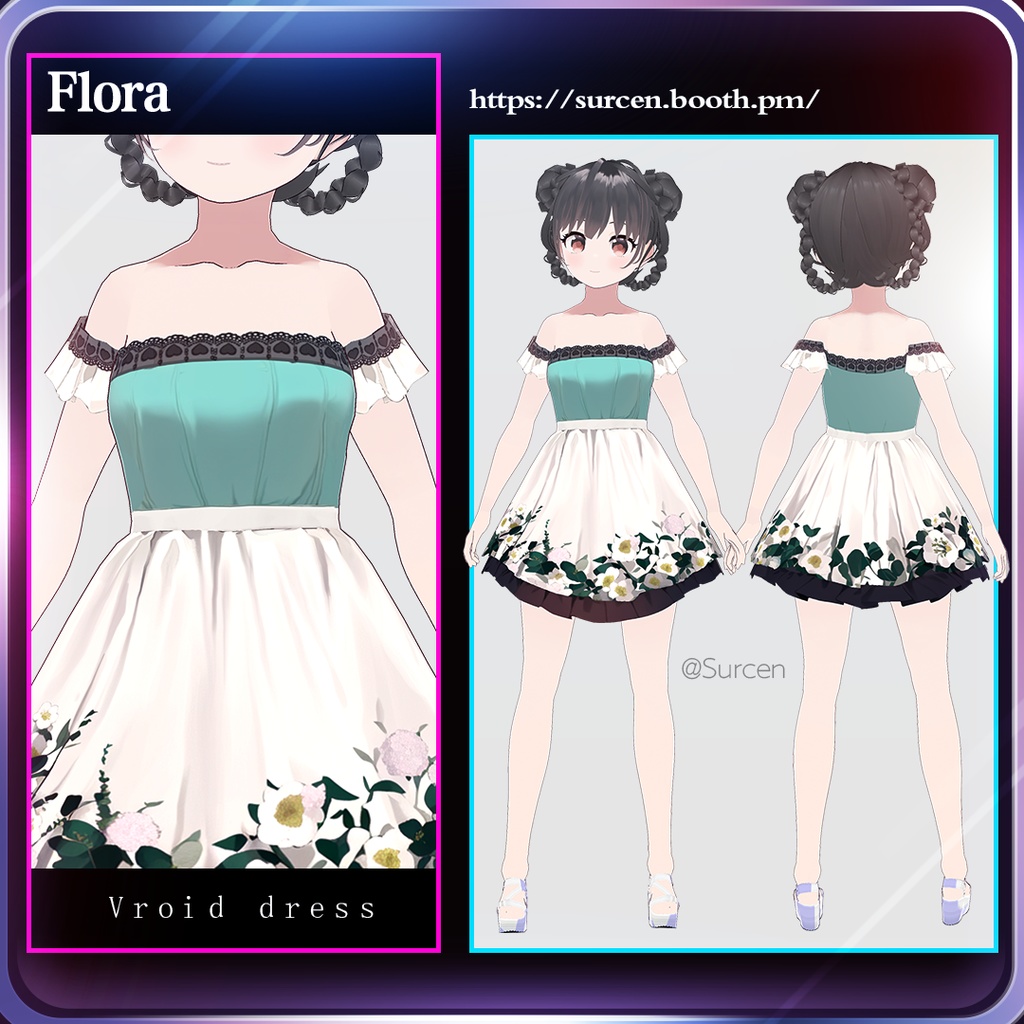 [Vroid] Flower dress / Flora