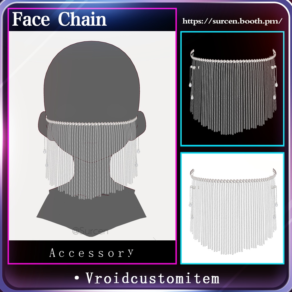 [Vroid] Face Chain / Accessory