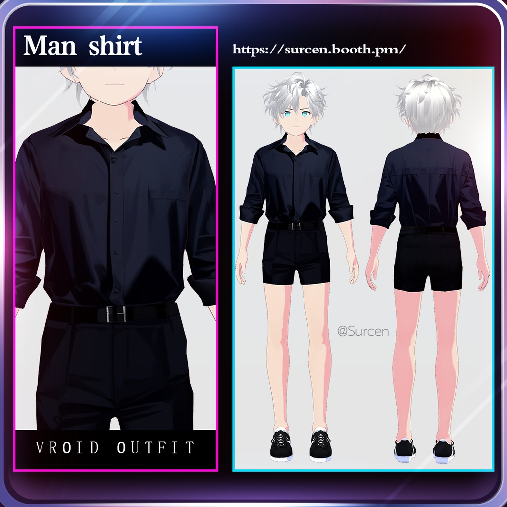 [Vroid] Man shirt 