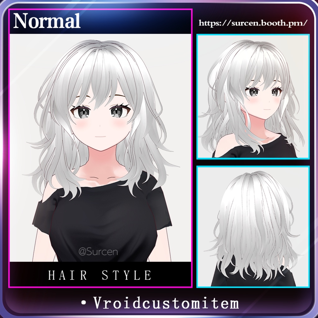 [Vroid] Normal / Girl Hairstyle