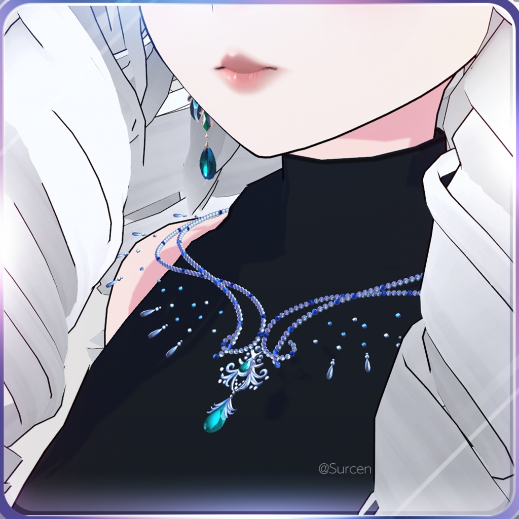 [3D Accessory] Necklace - Blue Danube