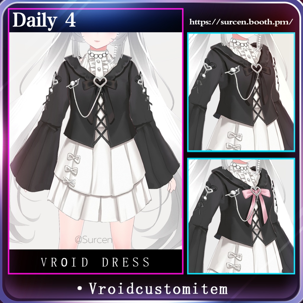 🖤(50%OFF)🖤[Vroid] Jirai-kei outfit - 2 Style / Daily wear 4
