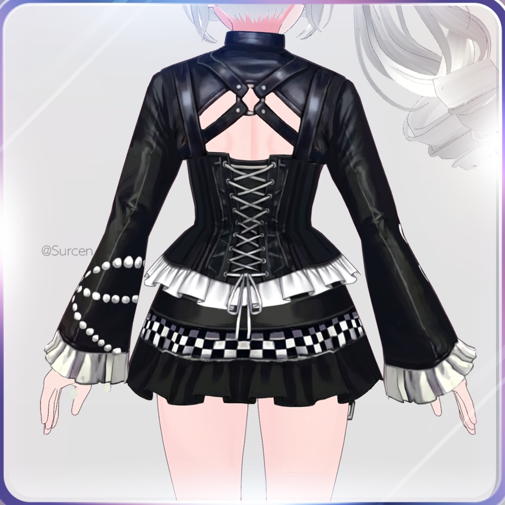 [Vroid] Gothic Punk Jirai-kei / Tops & Bottoms - Surcen - BOOTH